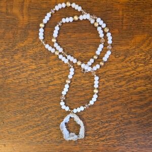 Druzy Pendant Necklace